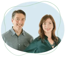 About Us | Equitable Mediation Photograph of Joe and Cheryl Dillon standing together in a bright, welcoming office space, smiling and ready to assist clients. Want to learn more about our personalized divorce mediation approach? Call Equitable Mediation at (877) 732-6682 to schedule your consultation today.