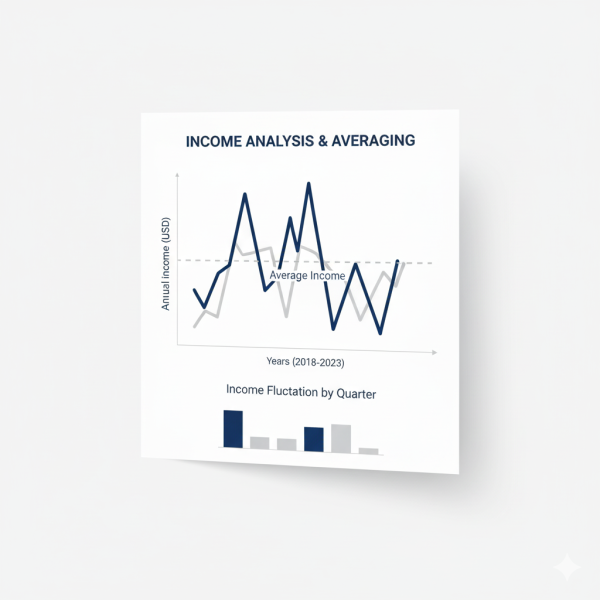 How yearly earnings are evaluated when calculating spousal support in California. For help reviewing your income history, contact Equitable Mediation at (877) 732-6682.