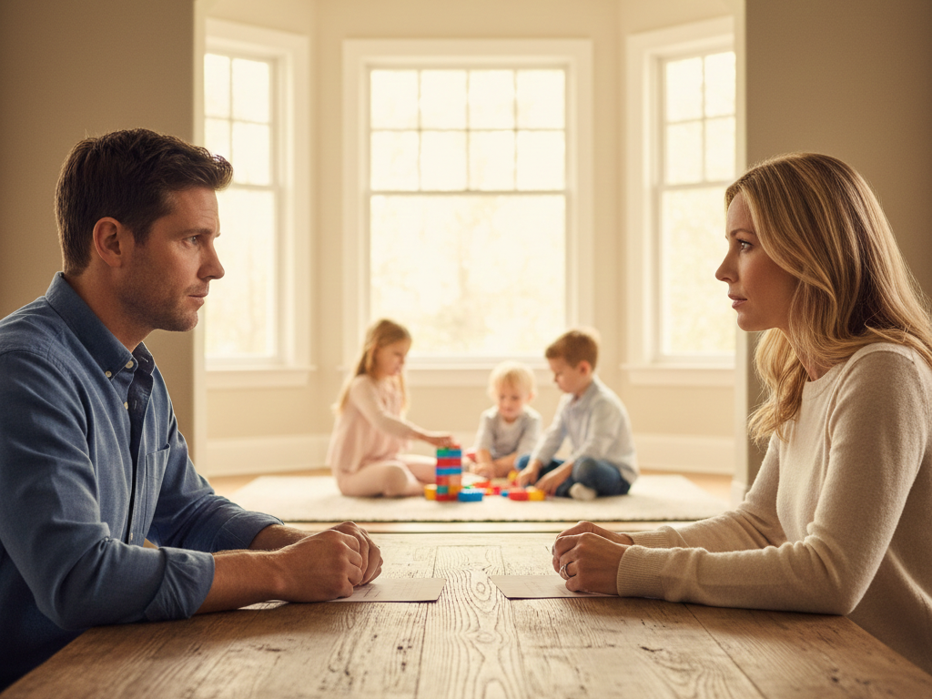 New York divorce negotiations, focusing on communication that protects children and supports long-term co-parenting with guidance from Equitable Mediation. Call (877) 732-6682 to get support through the process.