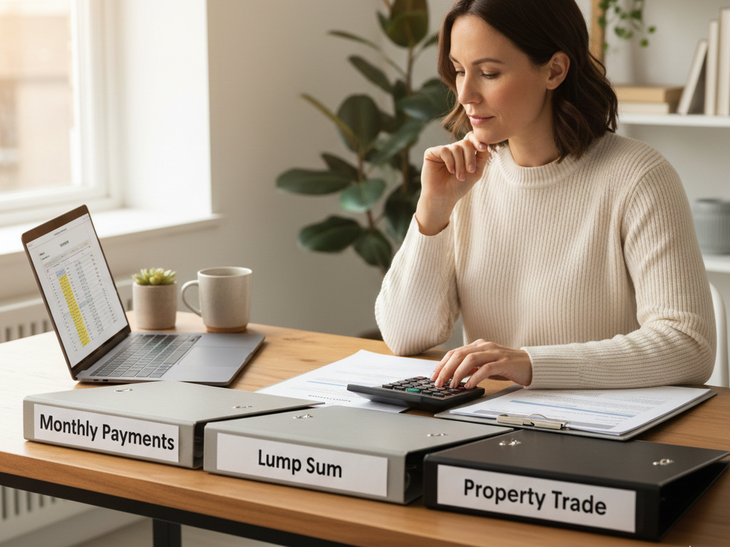 washington spousal maintenance options alternatives to monthly payments equitable mediation