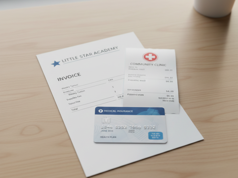 How health insurance premiums and work-related childcare costs are divided in New Jersey child support cases. Contact Equitable Mediation at (877) 732-6682.